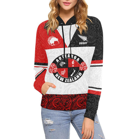 Image of New Zealand Aotearoa Rugby Champion Hoodie for women