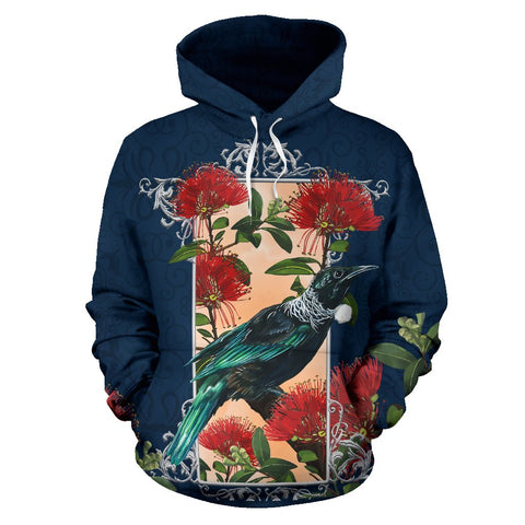 Image of Tui and Pohutukawa New Zealand Hoodie by The Oceania Store for Men and Women