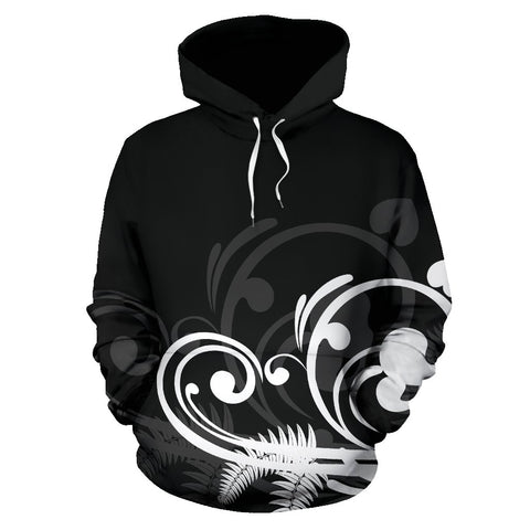 Image of Silver Fern New Zealand Hoodie - Black by The Oceania Store for Men and Women