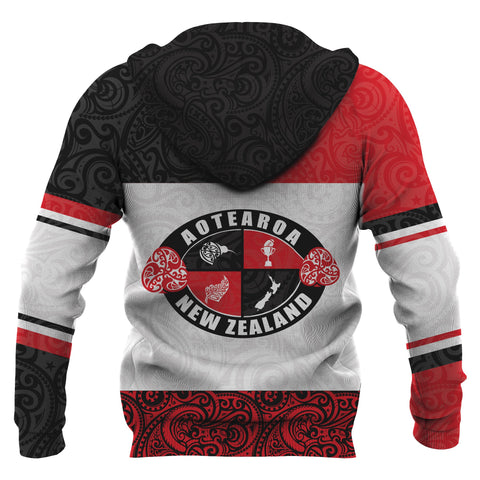 Image of New Zealand Aotearoa Rugby Champion Hoodie Back