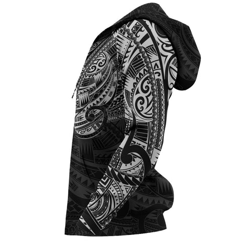 Image of Maori Hoodie | Tattoo All Over Print White Design
