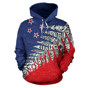 New Zealand Silver Fern Hoodie Red
