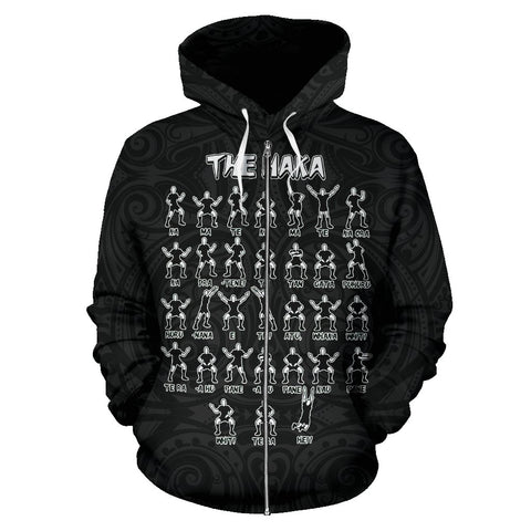 Image of New Zealand Rugby Haka Dance Zip Up Hoodie