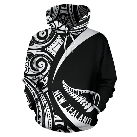 Image of New Zealand Maori Pattern Hoodie - Circle Style front