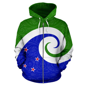 New Zealand Koru Zip Up Hoodie