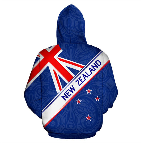 Image of New Zealand Hoodie with National Flag Redesign Design
