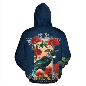 New Zealand Hoodie | Tui and Pohutukawa Hoodie