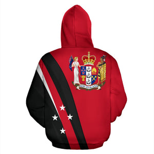 Silver Fern Hoodie | New Zealand Aotearoa Red Black