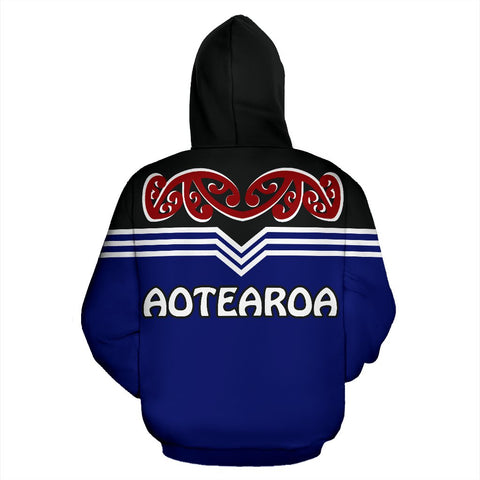 Image of New Zealand Aotearoa Pullover Hoodie back