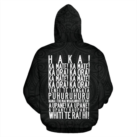 Image of Rugby Haka Dance Zip Up Hoodie