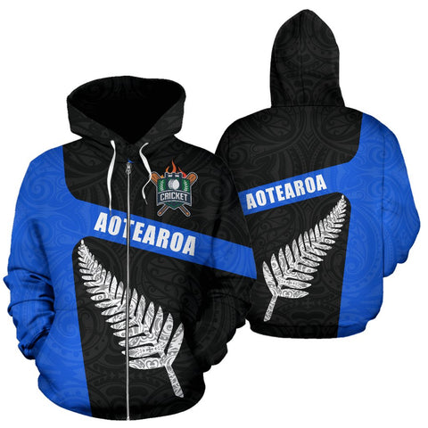 Image of Cricket Hoodie | Aotearoa Silver Fern Zip Up