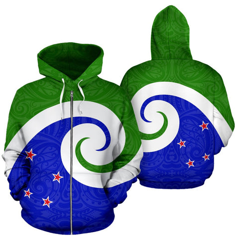 Image of New Zealand Koru Zip Up Hoodie