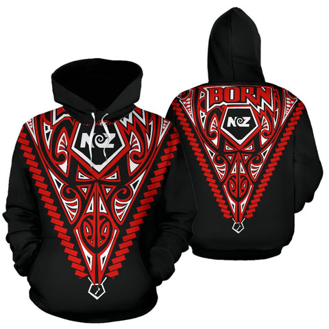 Image of Born New Zealand Hoodie - Polynesian Tattoo„¢ by The Oceania Store for Men and Women
