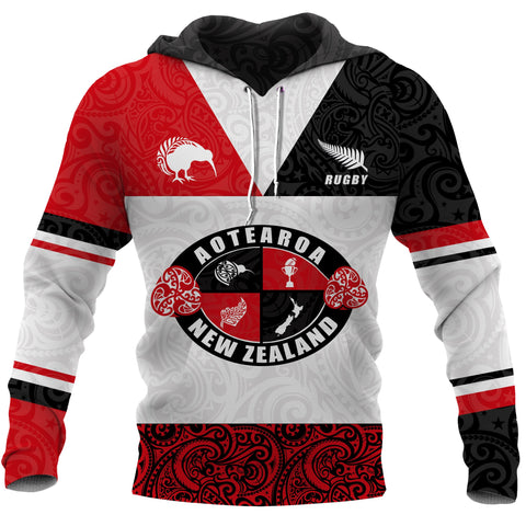 Image of New Zealand Aotearoa Rugby Champion Hoodie Front