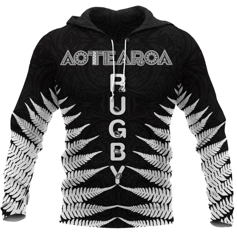 Image of Aotearoa Rugby Silver Fern Classic Style front